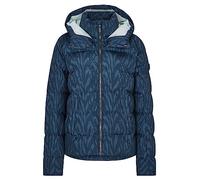 Ziener Women's Tusja Ski Winter Jacket, Warm, Breathable, Waterproof, Leaves Navy Print, 34 (EU)
