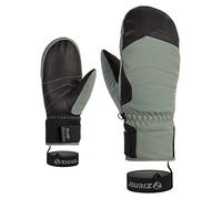 Ziener Women's Kalea Ski Mittens/Winter Sports | Waterproof Extra Warm Wool Green Mud 7