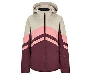 Ziener Women's Telia Ski Jacket/Winter Jacket | Warm, Breathable, Waterproof, Velvet Red, Silver Beige Dob, 40