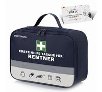 ZIENZENGYA Retirement Gifts for Men, First Aid Bag for Pensioners, Retirement Decoration and Retirement Entry Gift Idea for Retirees and Retirees (Blue, Without Contents)