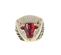 ZIERVIA Jordan Championship Ring - Collector's Edition Handcrafted Chicago Fan Memorabilia Gift for men&boys(14#)