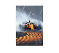 ZIF F1 Car Poster Lando Norris F1 Racing Poster Decorative Painting Canvas Wall Posters And Art Picture Print Modern Family Bedroom Decor Posters 20x30inch(50x75cm)