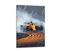ZIF F1 Car Poster Lando Norris F1 Racing Poster Decorative Painting Canvas Wall Posters And Art Picture Print Modern Family Bedroom Decor Posters 08x12inch(20x30cm)