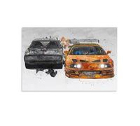 ZIF JDM Sport Car Poster The Fast And The Furious Poster Decorative Painting Canvas Wall Posters And Art Picture Print Modern Family Bedroom Decor Posters 08x12inch(20x30cm)