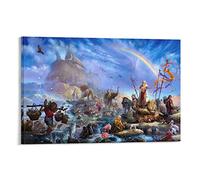 ZIF Noah's Ark The Celebration Series Prints Poster Decorative Painting Canvas Wall Posters And Art Picture Print Modern Family Bedroom Decor Posters 12x18inch(30x45cm)
