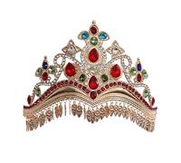ZIFENGXUAN Ladies Crown Tiara for Women Crystal Headdress Costume Party Hair Accessories Bridal Crown for Princess Birthday Crown Crystal (CRO927), Alloy Steel, No Gemstone