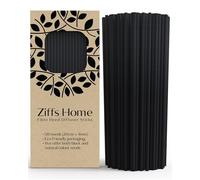 Ziffs Home® 120 Black Fibre Reed Diffuser Sticks - 20cm x 4mm - Thick Diffuser Reeds