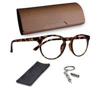 Ziffs Vision® Round Blue Light Blocking Glasses - Gaming Glasses - Premium Magnetic case & Accessories - Blue Light Glasses Women & Men - British Brand