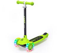 ZIFFY-Kick Scooter for Ages 3-5, 3-Wheel Toddler Scooter with LED Light-Up Wheels, Adjustable Height