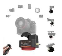 ZIFON PT3000 Electric Gimbal, 3.5kg Load Capacity, Pan Tilt Head | Aluminium, 3.5 kg load capacity, 5.5 rpm, ±0.1° precision, 2.4G remote control, 35 m range, slow / fast, time lapse