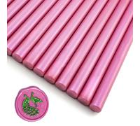 Zifospy 26-Piece 7mm Mini Wax Seal Sticks for Glue Guns - Elegant Sealing for Wedding Invitations, Greeting Cards, Wine Bottles & DIY Crafts (Rose pink)