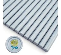 Zifospy 26-Piece 7mm Mini Wax Seal Sticks for Glue Guns - Elegant Sealing for Wedding Invitations, Greeting Cards, Wine Bottles & DIY Crafts (Silvery)