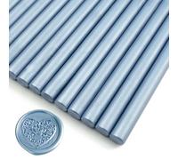 Zifospy 26-Piece 7mm Mini Wax Seal Sticks for Glue Guns - Elegant Sealing for Wedding Invitations, Greeting Cards, Wine Bottles & DIY Crafts (Greyish blue)