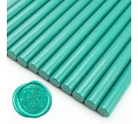 Zifospy 26-Piece 7mm Mini Wax Seal Sticks for Glue Guns - Elegant Sealing for Wedding Invitations, Greeting Cards, Wine Bottles & DIY Crafts (Olive green)