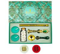 Zifospy Wax Seal Stamp Kit with Gift Box - Elegant Letter B Design for Wedding Invitations, Greeting Cards, Wine Sealing, and Party Crafts