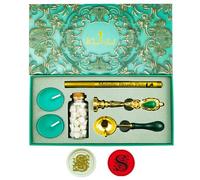 Zifospy Wax Seal Stamp Kit with Gift Box - Elegant Letter S Design for Wedding Invitations, Greeting Cards, Wine Sealing, and Party Crafts
