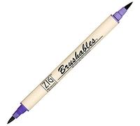 Zig Brushable Colour Graduation Twin Brush Tip Marker Pen 080 Pure Violet
