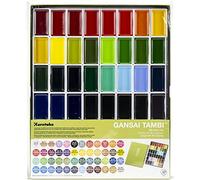 ZIG MC2048V Assorted Gansai Tambi -Solid Watercolor - Pack of 48