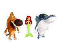 Zig & Sharko Plush Dolls Bundle - 12" Officially Licensed Stuffed Toys for Kids, Including Zig, Sharko, and Marina