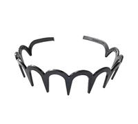 Zig Z-ag Headbands, 6 Shark Tooth Zig-Z-ag Headband with Teeth, Wavy Shape Hair Bands, Unisex Hair Accessory, Fashion Headband with Teeth for Sports, Everyday Use & Hair Protection