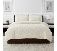 Zig Zag 3D Teddy Duvet Cover Set Ultra Soft Teddy Fleece Bedding With Pillowcases Cream