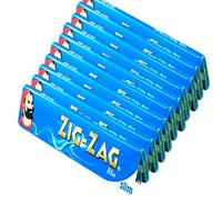 Zig Zag Blue King Size Slim Rolling Papers - 10 Booklets by Trendz
