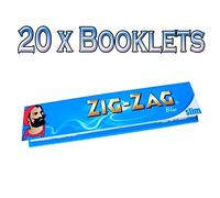 ZIG ZAG BLUE SLIM SMOKING ROLLING PAPER ORIGINAL (20)