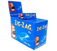Zig Zag Blue Standard Size Slow Burning Rolling Papers - Box of 100 Booklets by Trendz