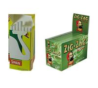 Zig zag Cigarette Rolling Papers and Swan Extra Slim Filter Tip (600, Extra slim)