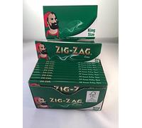 Zig Zag Green Cigarette king size Rolling Papers 5 booklets by skyonline