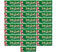 Zig Zag Green Regular Cigarette Rolling Papers - 25 Packs with Cut Corners | Authentic Quality & Smooth Rolling Experience Sold by Swiss+