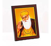zig zag Guru Nanak Dev Ji Photo Frame For Wall Table Size Small ( 6x8 inches, Acrylic Glass)