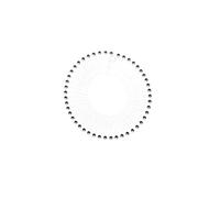 Zig Zag Headband 30Pieces Full Circular Stretch Comb Headbands Flexible Plastic Circle Hair Wrap Hairband Holder(Transparent)
