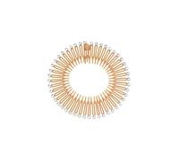 Zig Zag Headband 30Pieces Full Circular Stretch Comb Headbands Flexible Plastic Circle Hair Wrap Hairband Holder(Orange)