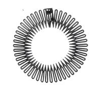 Zig Zag Headband 50pcs Women Plastic Full Circle Stretch Diamond Flexible Comb Teeth Headband Hair Band Clip Fixed Non-Slip Accessories(Black)