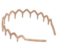 Zig Zag Headbands for Women Non Slip - Fashion Accessories for Slicked Back Styles - Comfortable Comb Headband with Teeth | Ideal Gifts for Women - Tortoise & Black Headband (Beige)