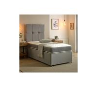 Zig Zag Hybrid Spring Mattress - 19cm Deep Soft Firmness Starlight Beds Grey Single