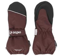ZIG ZAG - Kid's Shildon Waterproof Mittens - Gloves size 104/110, brown