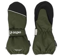 ZIG ZAG - Kid's Shildon Waterproof Mittens - Gloves size 128/140, olive