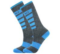 ZIG ZAG - Kid's Znow Ski Sock 2-Pack - Ski socks size 25-28, blue