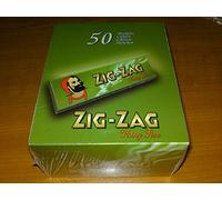 Zig Zag King Size Green Cigarette Rolling Papers 50 Booklets