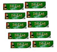 Zig Zag King Size Green Cigarette Rolling Papers 50 Booklets, 8 x 10 x 7 cm