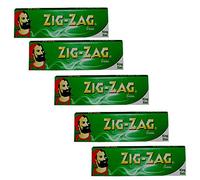 ZIGZAG King Size Green Cigarette Rolling Papers 50 Booklets (8 x 10 x 7 cm)