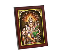 zig zag Lakshmi Narasimha Swamy Small Photo Frame For Wall, Table, Temple, Pooja Room, Bring Blessings Home (6x8 inches, Acrylic Glass) 2