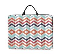 Zig Zag Lines Print Laptop Sleeve Case14in Computer Cases for Pad Tablet, Briefcase Bag