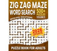 Zig Zag Maze Word Search: Over 500+ Puzzles Word Search Zig Zag Maze for Adults , Unique and Challenging Word Search Variation for all Ages | Volume 5 |
