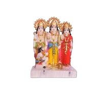 Zig Zag Ram Darbar Statue Shree Ram Laxman Sita Hanuman Ji Idol Religious Decorative Showpiece for Pooja Room, Home, Office, Diwali Gift (Multicolor, 9 Inches)