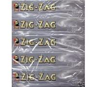 zig zag silver king size rolling papers 5 booklets by makbros