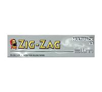 Zig-Zag Slim Ultra-Thin Rolling Papers Silver Multipack x 3