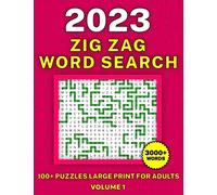 Zig Zag Word Search: 100+ Puzzles Large Print for Adults and Seniors with Solutions Volume 1